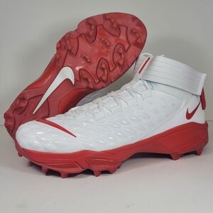 Nike Savage Pro 2 Shark Men's Size 14 Football Cleats White Red Shoes BV5448-104